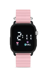 Unisex Pembe Silikon Dijital Led Kol Saati APWR033307
